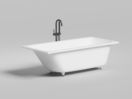 Ванна из литьевго мрамора Salini ORLANDA 102116GF 170х80 встраиваемая прямоугольная с ножками